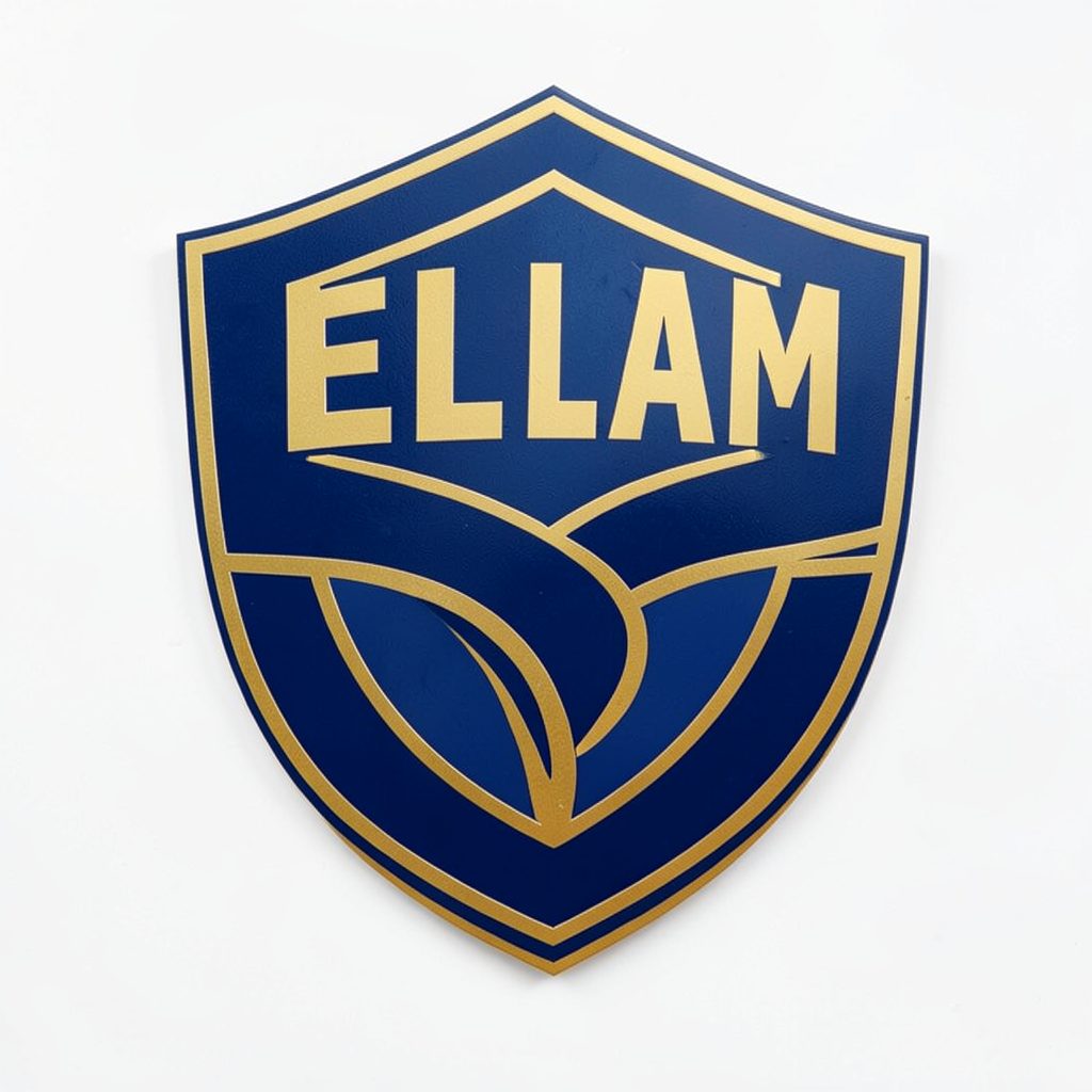 Eelam Sports emblem in deep blue and gold tones